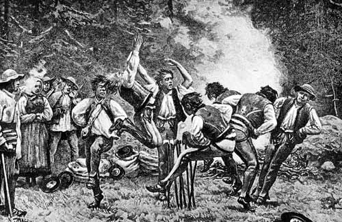 Taniec dawnych harnasiów góralskich