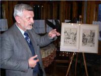 Fot. Ewa Czerwieniec Andrzej B. Krupiński w willi "Orla" prezentuje ponad sześćdziesiąt swoich prac